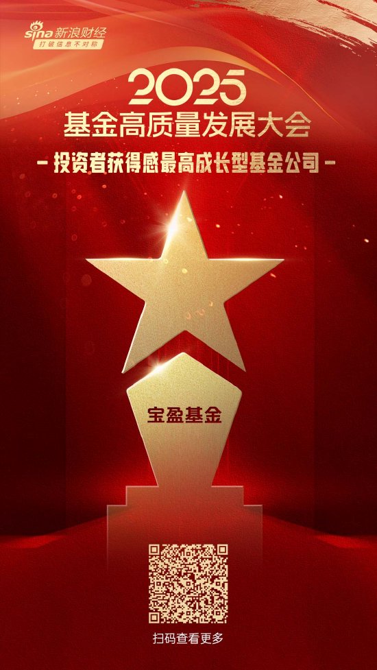 星合证券 2025公募基金荣誉榜：宝盈基金获得2025投资者获得感最高成长型基金公司荣誉